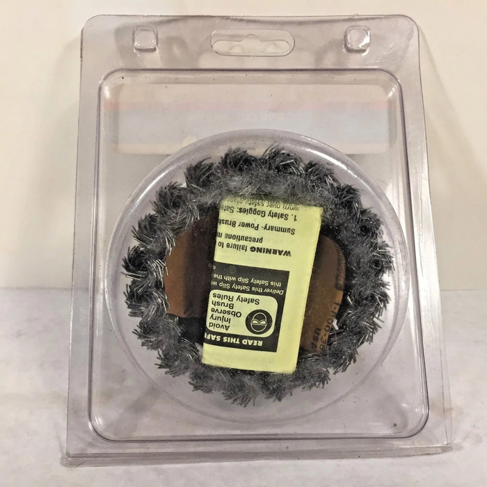 Bosch 3 1/2" CUP BRUSH, CRIMPED, CARBON STEEL,  5/8" X 11" ARBOR WBS524