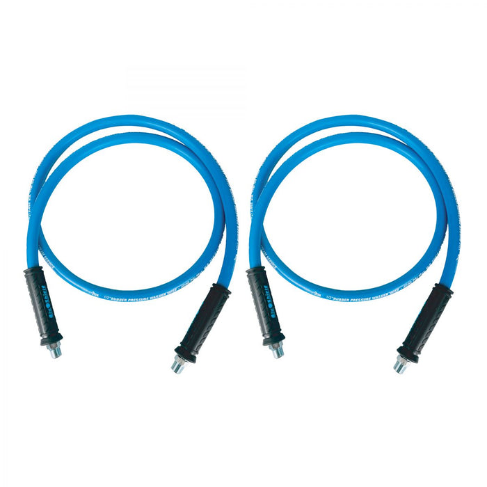 BluBird Blu Shield Tough Tek Rubber Pressure Washer Jumper Hose 1/2" X 6' (4000:16000 PSI) 2 Pack TTPW1206-NM-2pk