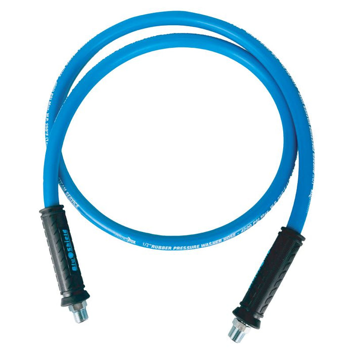 BluBird Tough-Tek Rubber Pressure Washing Hose 1/2" X 6'-BLUE TTPW1206-NM