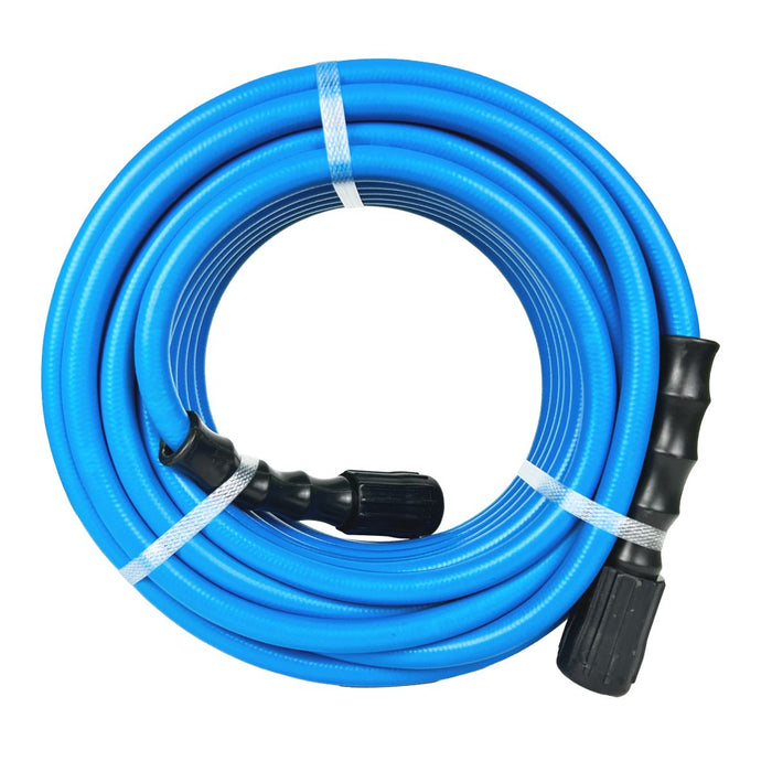 BluBird Tough-Tek Rubber Pressure Washing Hose 1/4" X 100' with M22 Coupler-BLUE TTPW14100-NM
