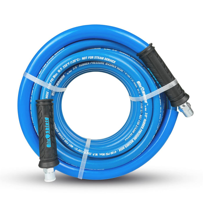BluBird Tough Tek Rubber Pressure Washer Hose 3/8" x 50' - Blue TTPW3850-NM