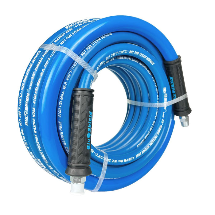 BluBird Tough Tek Rubber Pressure Washer Hose 3/8" x 50' - Blue TTPW3850-NM