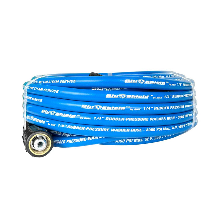 BluBird Tough Tek Rubber Pressure Washer Hose 3/8" x 50' - Blue TTPW3850-NM