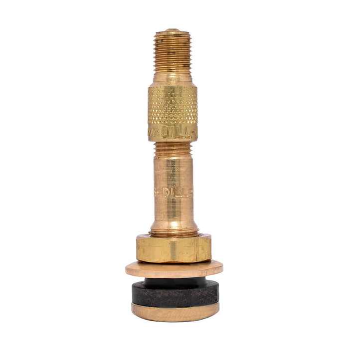 MT-RSR Dill VS-902K Tire Valve for Ford - w/ Inflate Thru Cap - Brass, Straight DILL-VS-902K