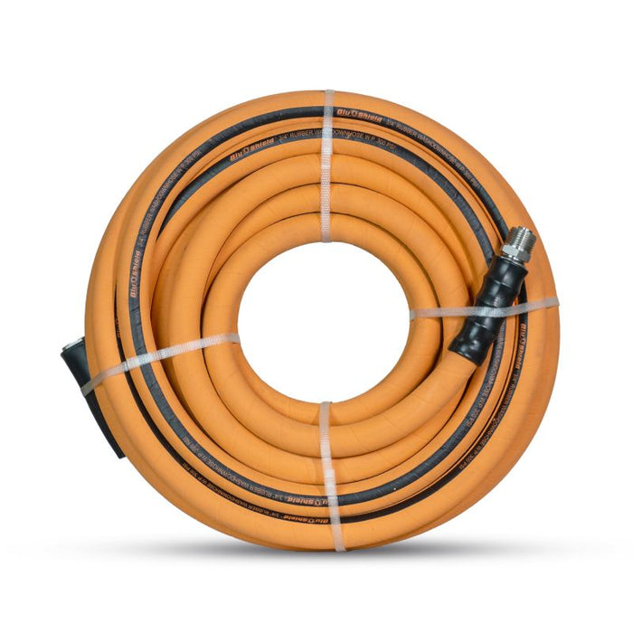 BluBird Rubber Wash Down Hose 3/4" X 100'- Orange WD34100