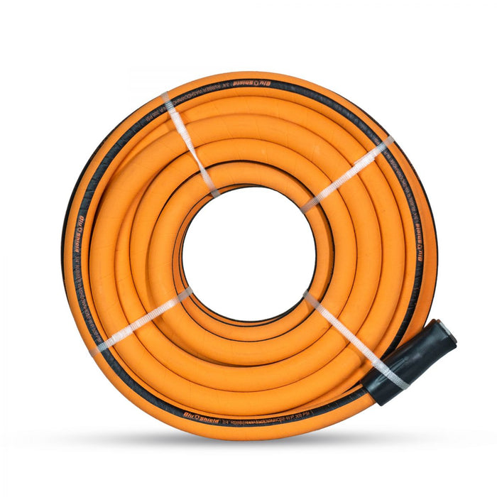 BluBird Rubber Wash Down Hose 3/4" X 100'- Orange WD34100