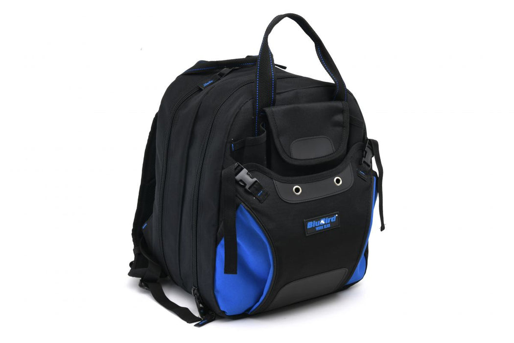 BluBird Work Gear - Carpenters Tool Backpack - 48 Pockets, Padded Back Support BBTB01