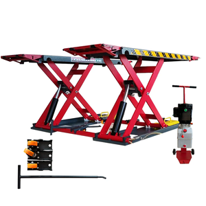 Katool KT-X77 Heavy Duty Mid-Rise Scissor Car Lift | 1 Unit | 7,000 lbs Capacity | 39.37" Max Height | 110V/60Hz/1PH | Mobile Kit Included | CE Certified | For Cars, SUVs & Light Trucks