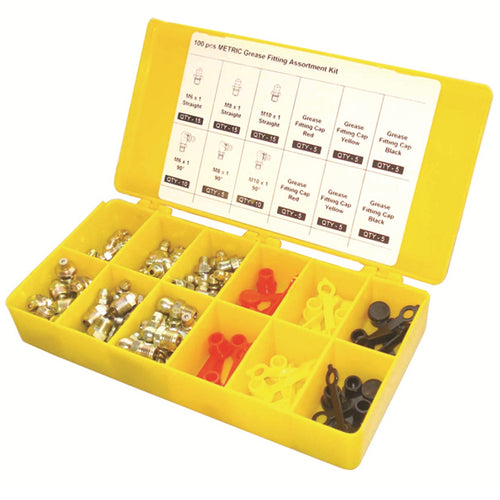 Wolflube Kit SAE Grease Fittings and Caps - Box with 100 pcs freeshipping - Empire Lube Equipment