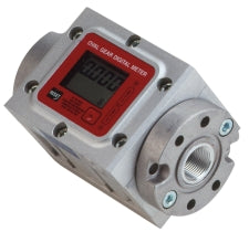 Liquidynamics 100381 In-Line Meter w/ Display, Gallon Calibration, 2.6 - 26.0 GPM, 1” NPTF