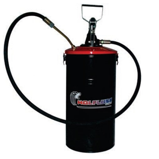 Wolflube Manual Grease Pump - with Bucket - 33 lbs Bucket Capacity freeshipping - Empire Lube Equipment
