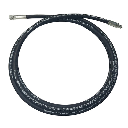 Wolflube Connection Grease Hose - 1/4in - 6ft NPTM-NPTF - 150003 freeshipping - Empire Lube Equipment