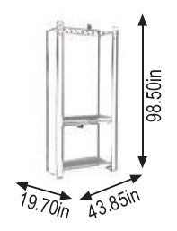 Wolflube Support Cabinet for 4 Hose Reels freeshipping - Empire Lube Equipment