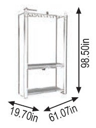 Wolflube Support Cabinet for 6 Hose Reels freeshipping - Empire Lube Equipment