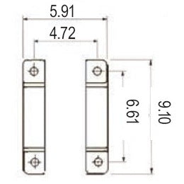 Wolflube Double fixed bracket varnished freeshipping - Empire Lube Equipment