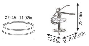 Wolflube Manual grease pump for 30 lbs drums freeshipping - Empire Lube Equipment