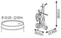 Wolflube Wheeled manual grease pump for 35 lbs/ 5 gallon pail freeshipping - Empire Lube Equipment