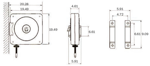 Wolflube Automatic Hose Reel for Grease - 1/4in - Up to 60ft freeshipping - Empire Lube Equipment