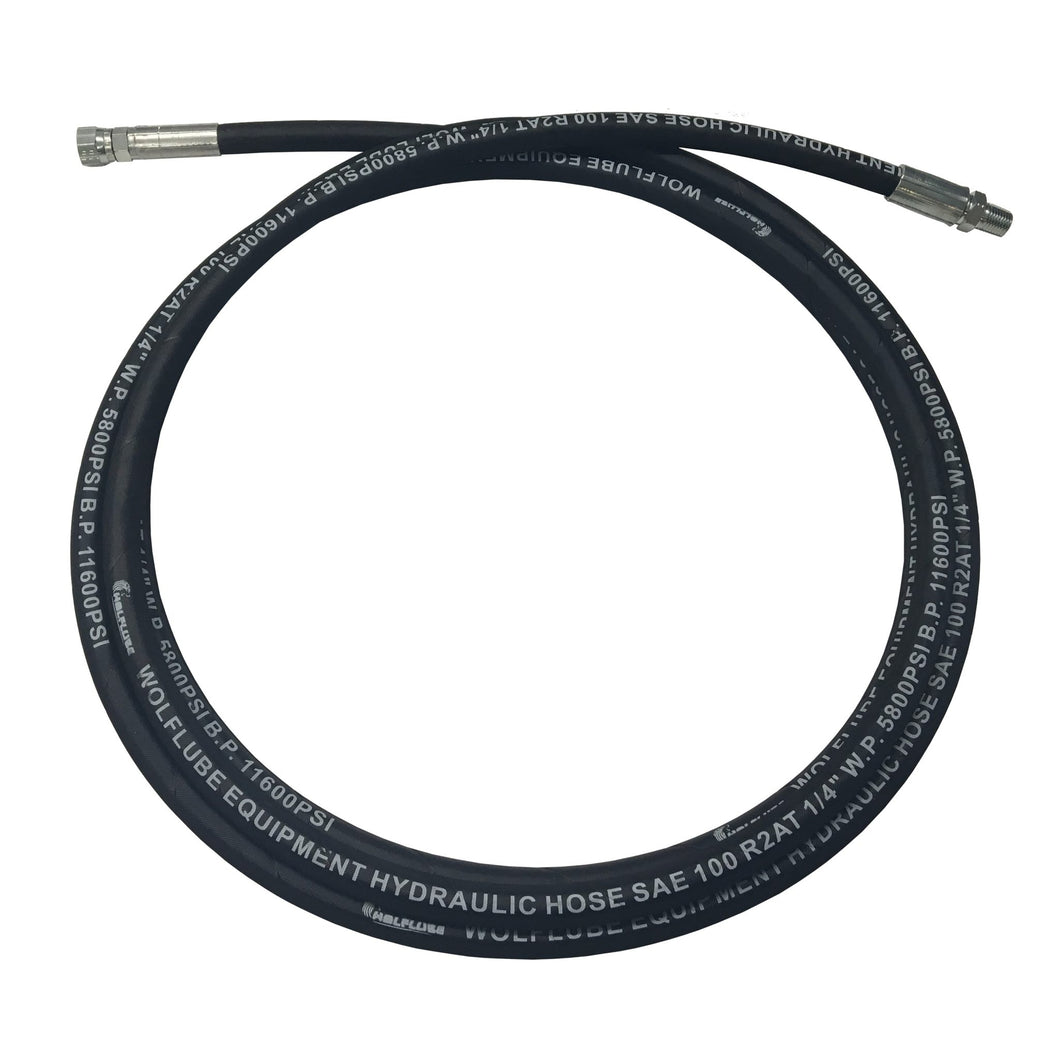 Wolflube Grease Hose - 1/4in - 30ft - NPTM-NPTF - 150801 freeshipping - Empire Lube Equipment