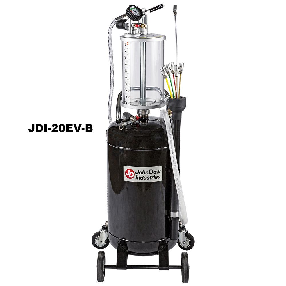 John Dow Industries 20-Gallon Fluid Evacuator with Transparent Bowl JDI-20EV-B