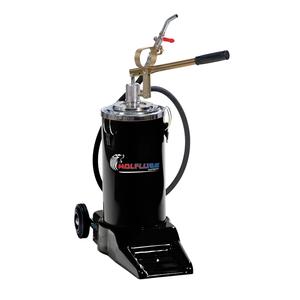 Wolflube Wheeled Manual Oil Dispenser - 4.2 GAL Capacity Container - 250502 freeshipping - Empire Lube Equipment
