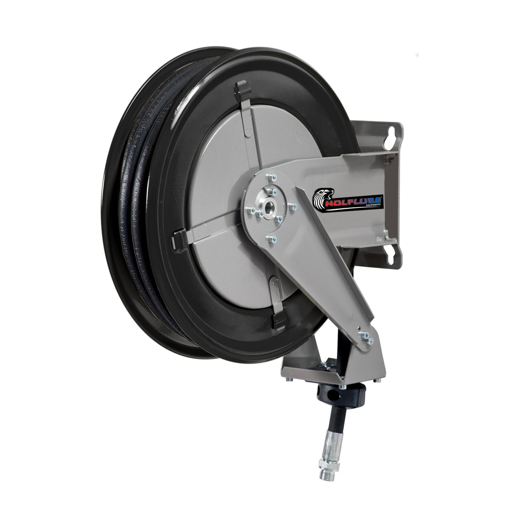 Wolflube Automatic Hose Reel for Oil- 1/2in - 65 ft Hose freeshipping - Empire Lube Equipment