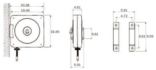 Wolflube Closed Automatic Hose Reel for Oil- 1/2in - 30 ft Hose freeshipping - Empire Lube Equipment