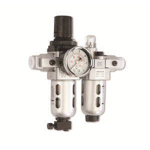 Wolflube Filter Regulator & Lubricator - Inlet 1/4in - Up to 150 PSI