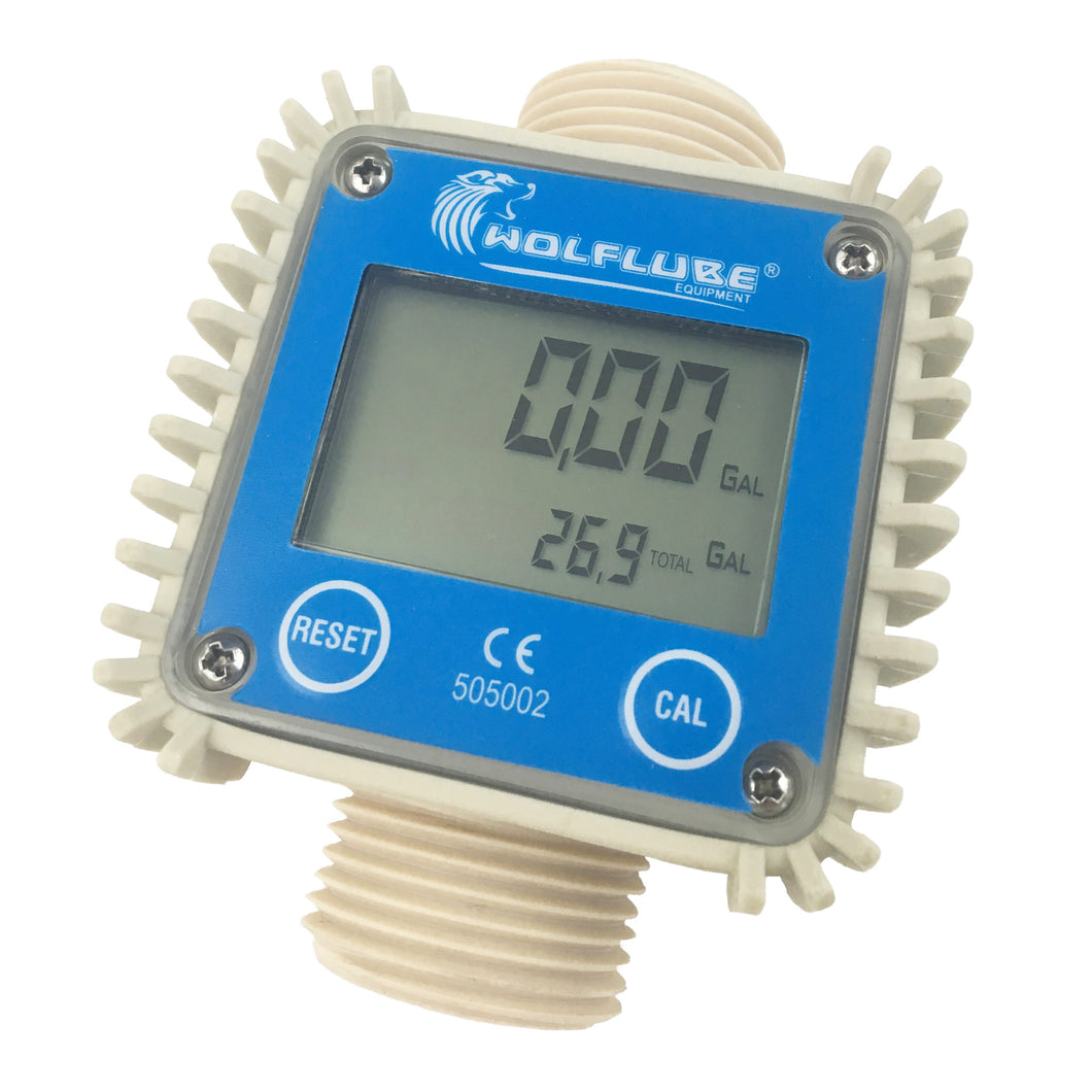 Wolflube Digital Flow Meter - Flow Rate up to 26 GPM freeshipping - Empire Lube Equipment