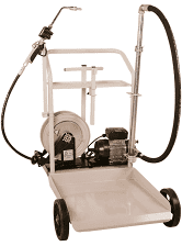 Liquidynamics 51009C-S2 Electric Oil Transfer Cart for 55 gallon Drums w/ 25’ Hose Reel, 7 GPM, FOB Wichita, KS