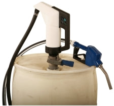 LiquiDynamics 560008V-S3A-330 Poly Hand Pump Kit To Fit 330 Gallon Tote, 12’ Hose, Auto Nozzle