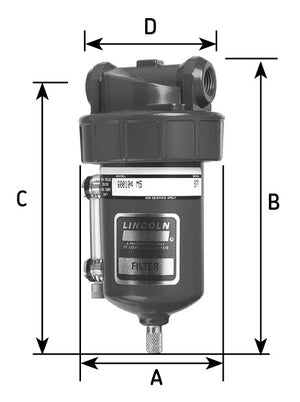 Lincoln Airline Filter 1/4" - 600104P