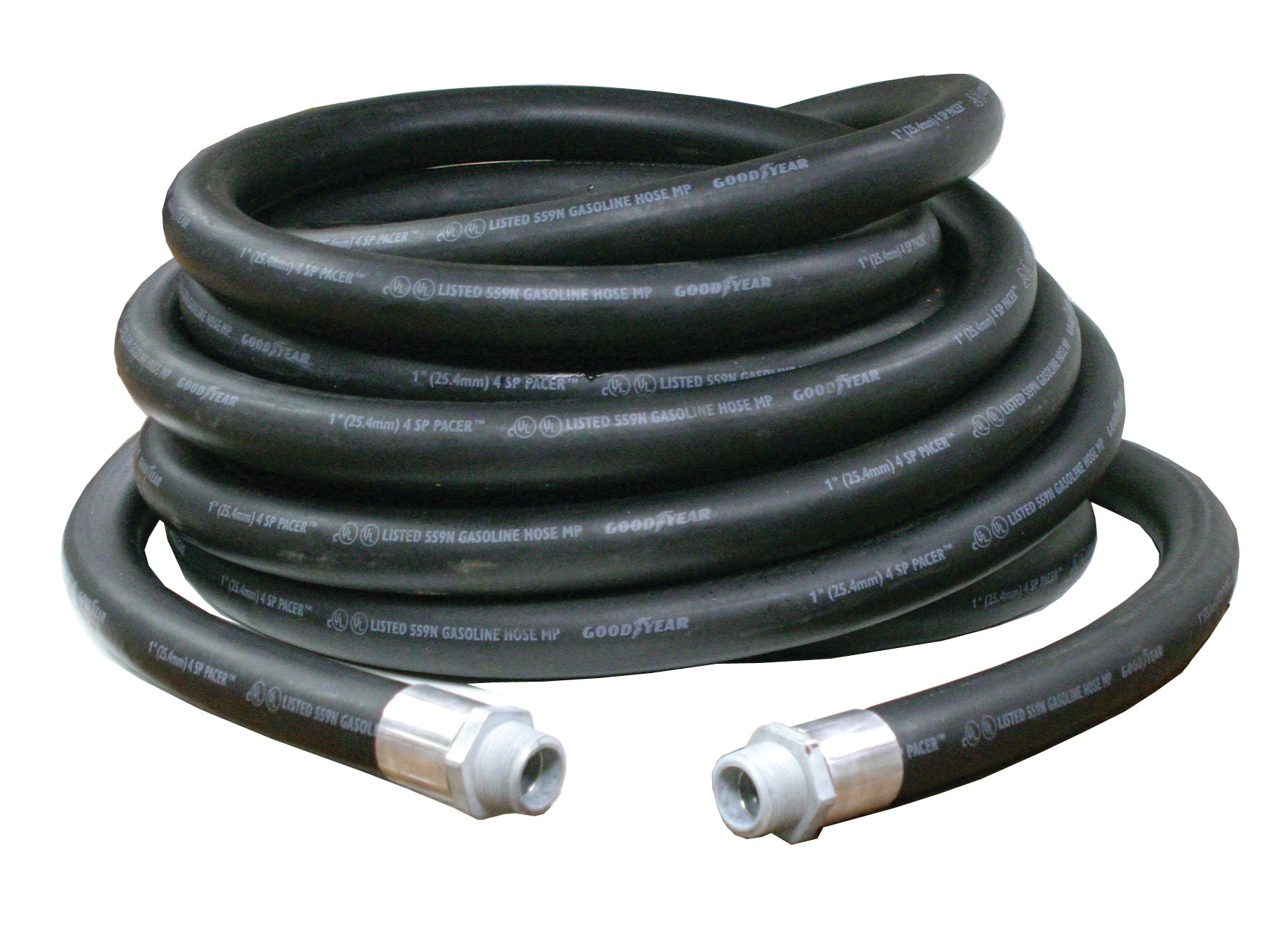 Reelcraft S600451-50 Low Pressure Fuel Hose Assembly, 1 x 50', 250 Psi,  1.5 OD, Polyester