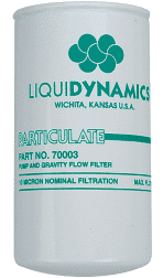 LiquiDynamics 70004 Filter, 10 Micron, w/ Draincock, 1” Flow Port, 18 GPM