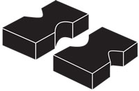 Norco 50 Ton Capacity Pair of Arbor Plates - 78056A