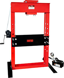 Norco 50 Ton Capacity Air / Hydraulic Pump (Foot) Operated Shop Press w/ 6 1/4" Stroke - 78057A
