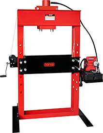 Norco 50 Ton Capacity Electro / Hydraulic Pump Operated Shop Press w/ 13 1/4" Stroke - 78078