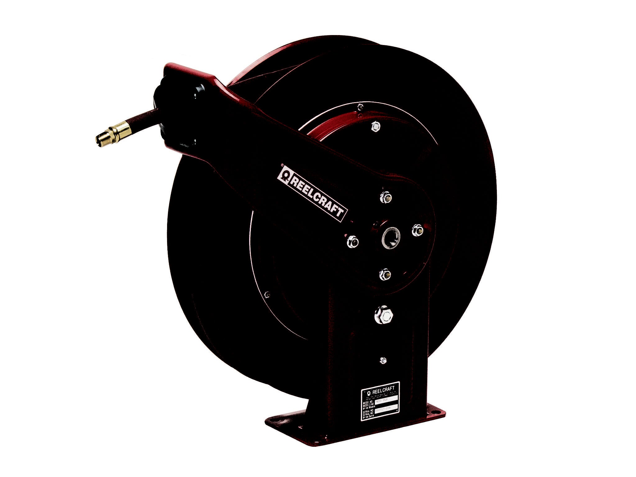 Reelcraft 7800 OLP Heavy Duty Spring Retractable Hose Reel, 50' Air/Water  Hose Not Included