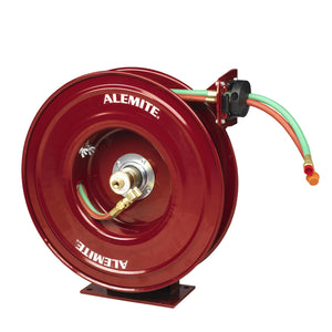 Alemite, 8071-D Oxygen/Acetylene 7338-C Bare Hose Reel with 339539-50 Hose freeshipping - Empire Lube Equipment
