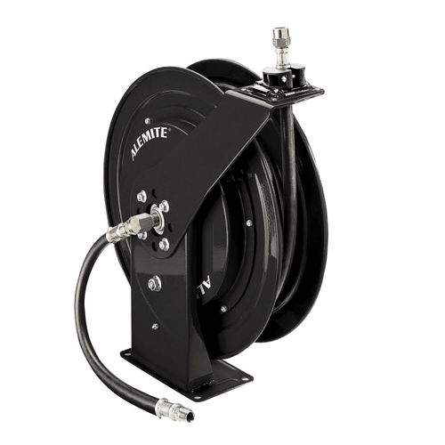 Alemite, 8078-BBK Black Heavy Duty Grease Hose Reel with 317874-50 Hose freeshipping - Empire Lube Equipment