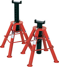 Norco 10 Ton Cap. Jack Stands - Pin Type-[Low] - U.S.A.  - 81208 - Empire Lube Equipment