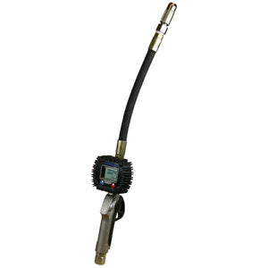 American Lube Equipment Digital Metered Control Handle for Oils with Flexible Extension & Manual High-Flow Non-Drip Tip TIM-600-FMHF