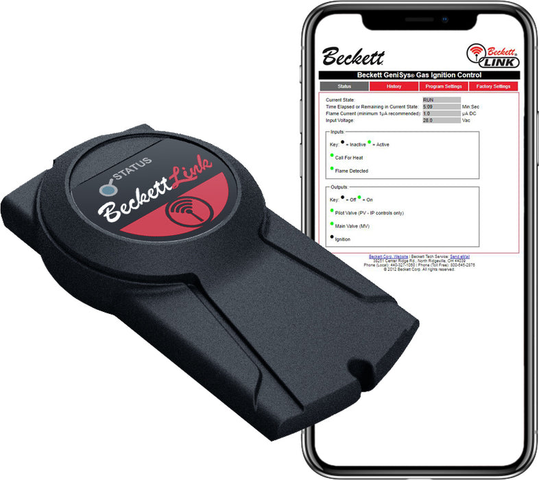 Beckett Corp  BeckettLink™ Diagnostic and Configuration Tool
