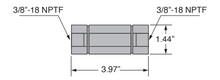 Load image into Gallery viewer, Freedom Hydraulics  Female-In-Line Directional Check Valve, 3/8&quot; NPTF - FCV38 - Empire Lube Equipment