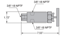 Load image into Gallery viewer, Freedom Hydraulics  In-Line Adjustable Pressure Relief Valve, 3/8&quot; NPTF - FNVR38 - Empire Lube Equipment