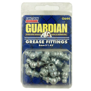 Lincoln Fittings, 8MMX1, 45 Deg - G644