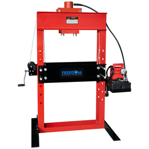 Freedom Hydraulics 50 Ton Capacity, Electro / Hydraulic Pump Operated Shop Press w/ 13 1/4" Stroke - HPE5013