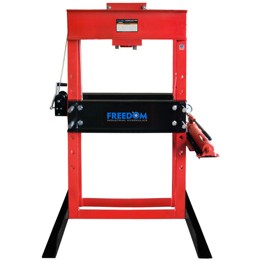 Freedom Hydraulics 50 Ton Capacity, Hand / Hydraulic Pump Operated Shop Press w/ 6 1/4" Stroke - HPH506 - Empire Lube Equipment