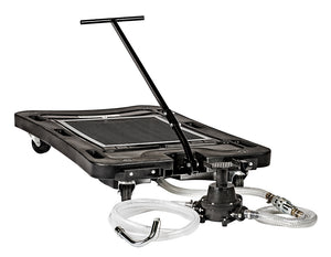 John Dow Industries 17-Gallon Poly Low Profile Oil Drain with Foot Pump JDI-17FPLP