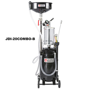 John Dow Industries 20-Gallon Combination Fluid Evacuator & Oil Drain with Bowl JDI-20COMBO-B